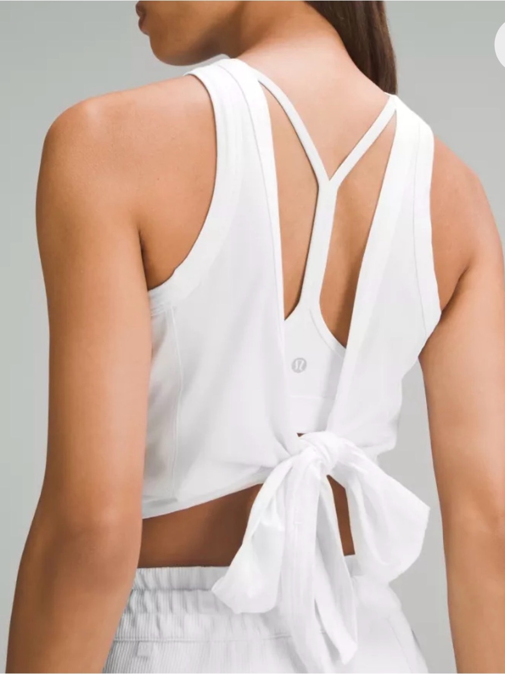 LIKE NEW! Lululemon White It's A Tie Tank Top | Size 4